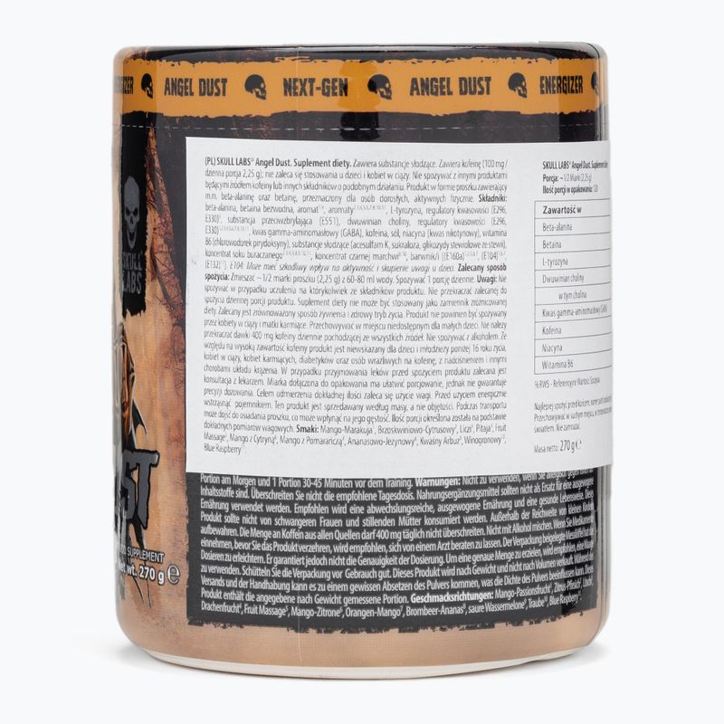 Предтренировъчен продукт Fitness Authority Skull Labs Ange Dust  270 g mango/lemon 3