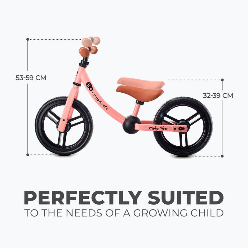 Kinderkraft 2Way Next велосипед за крос-кънтри розово 8