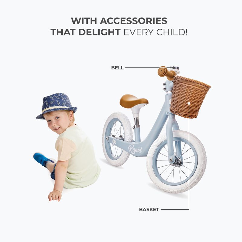 Велосипед без педали Kinderkraft Rapid 2 blue breeze 22