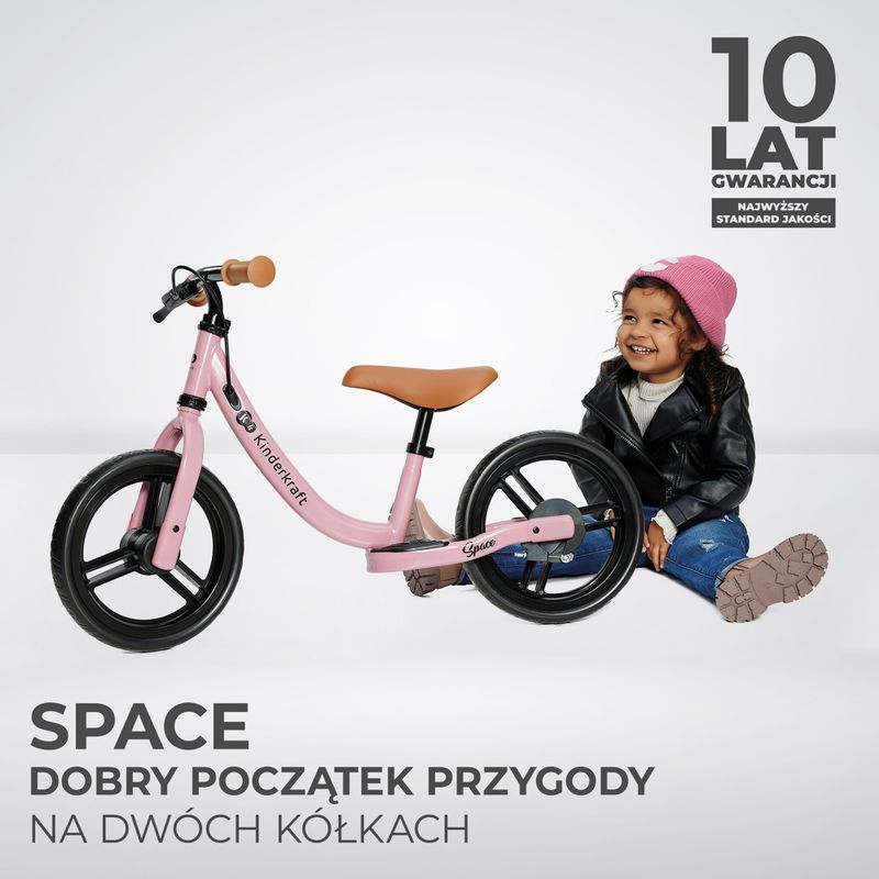 Велосипед без педали Kinderkraft Space deep pink 10