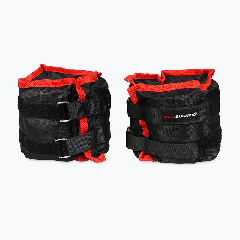 Комплект тежести за глезена и китката на Bushido черен - 2x2kg OB2