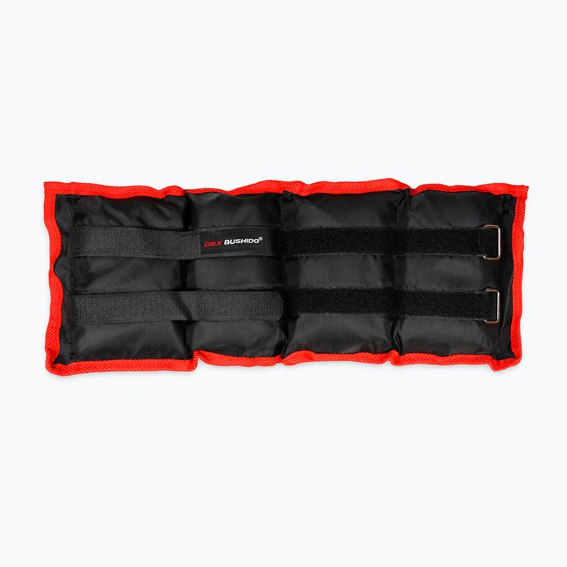 Комплект тежести за глезена и китката на Bushido черен - 2x2kg OB2 3