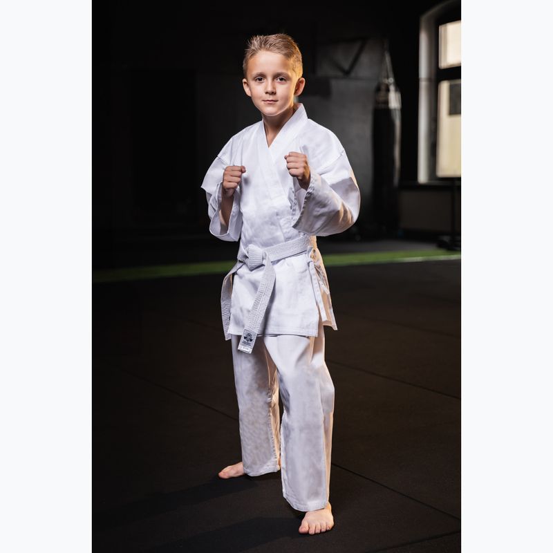 Детски колан Bushido karategi ARK-3102 бял 8