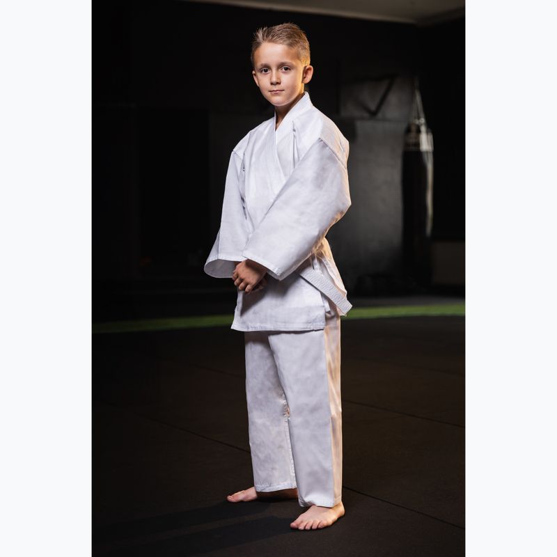 Детски колан Bushido karategi ARK-3102 бял 10