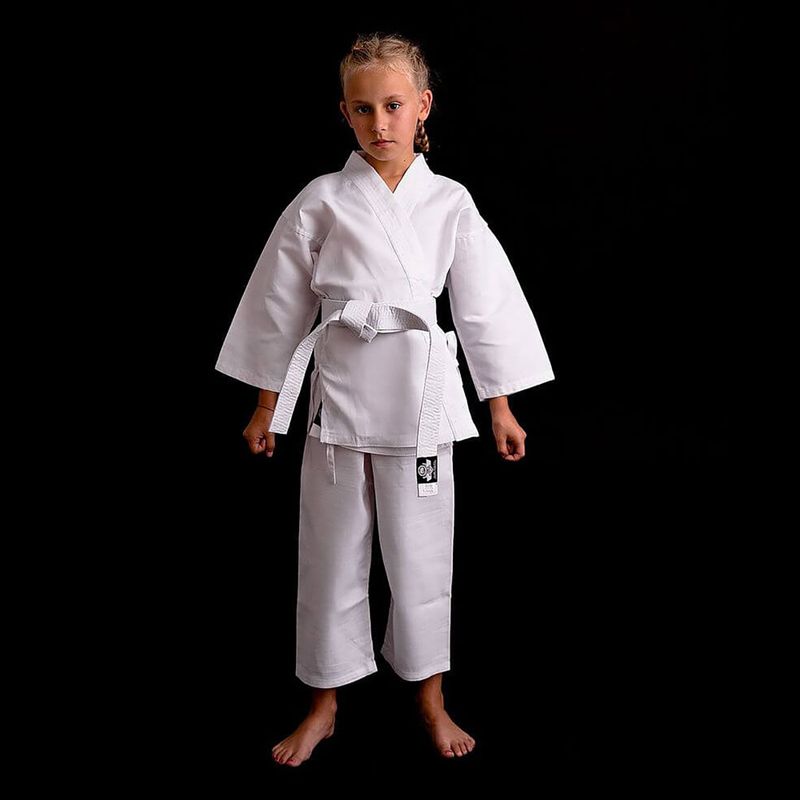 Детски колан Bushido karategi ARK-3102 бял 12