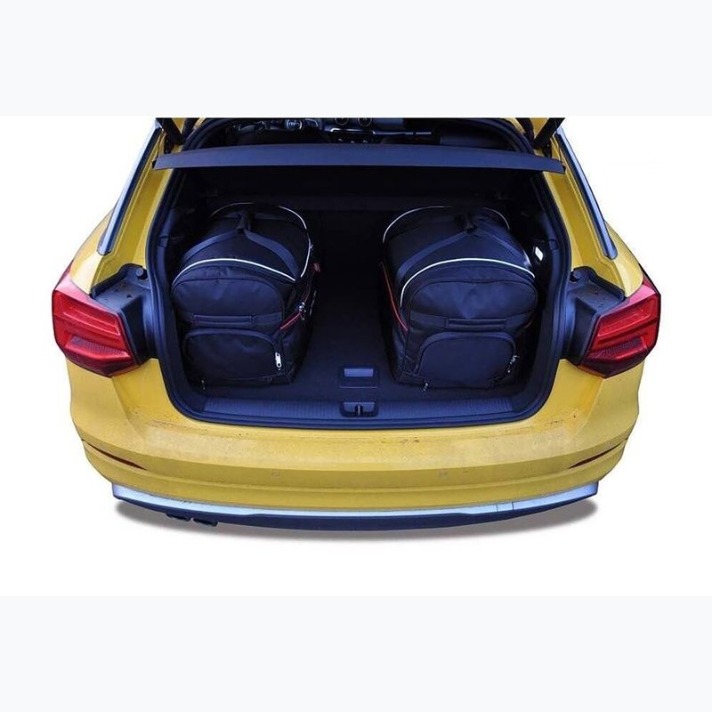 KJUST Комплект чанти за багажника на Audi Q2 2016+ 3 бр. черни 16