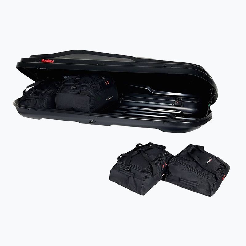 Комплект чанти за покривен автобокс Montblanc Altitude 350 4 бр. черни 3