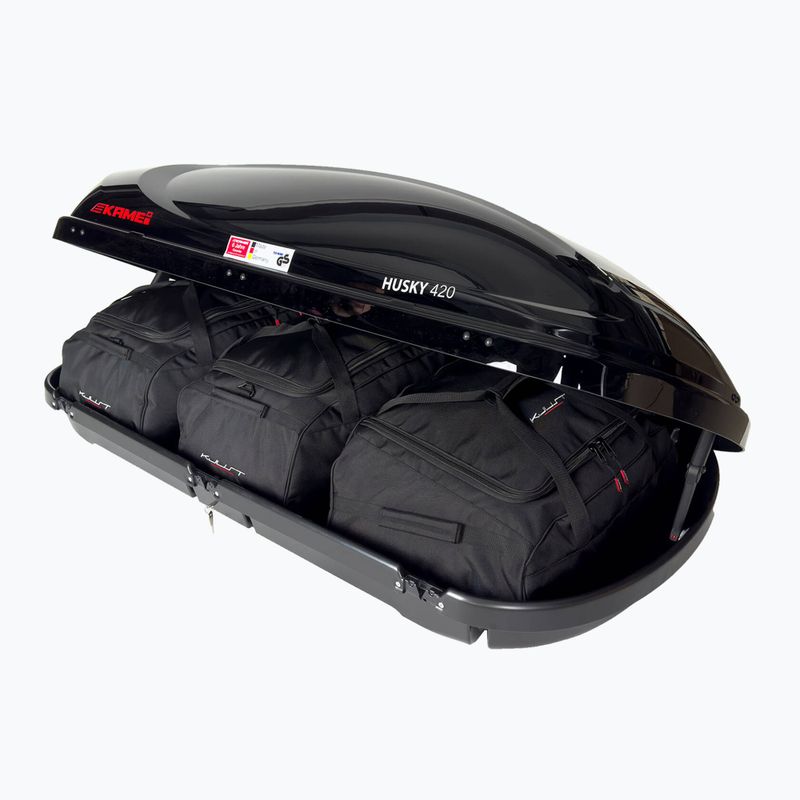Комплект чанти за покривен автобокс KJUST Kamei Husky 3 бр. черни
