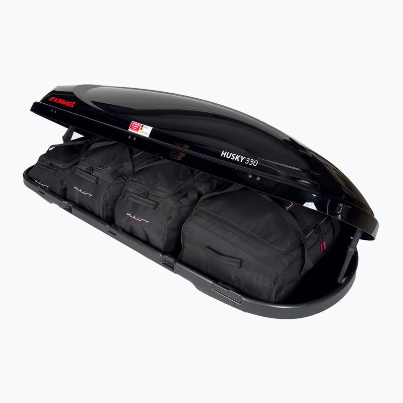 Комплект чанти за покривен автобокс KJUST Kamei Husky 330 4 бр. черни