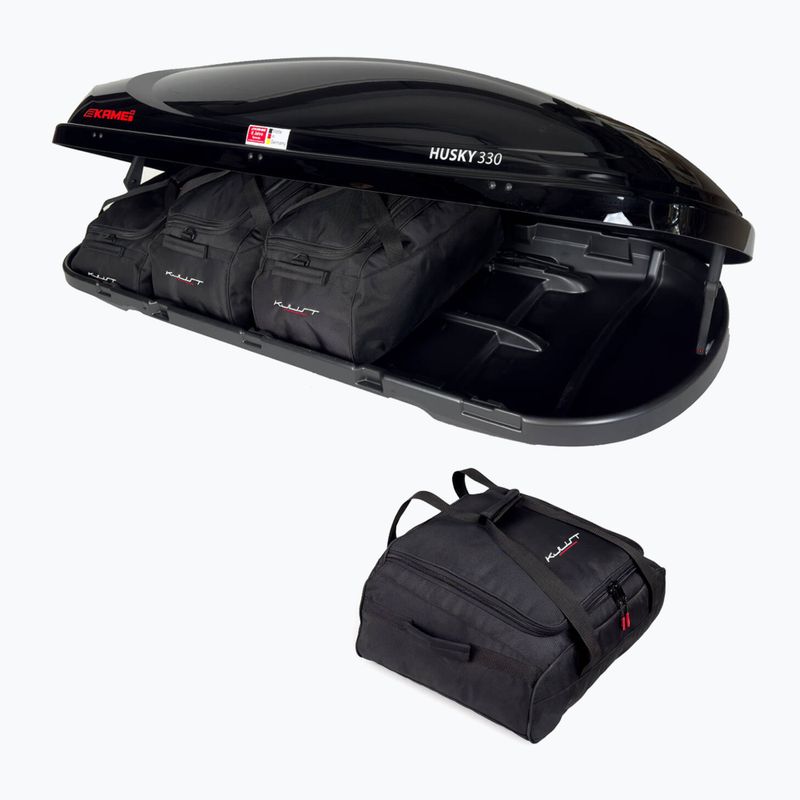 Комплект чанти за покривен автобокс KJUST Kamei Husky 330 4 бр. черни 3