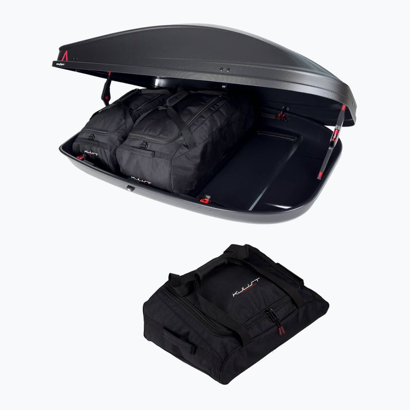Комплект чанти за покривен автобокс KJUST G3 Spark 400, 3 броя, черни 3