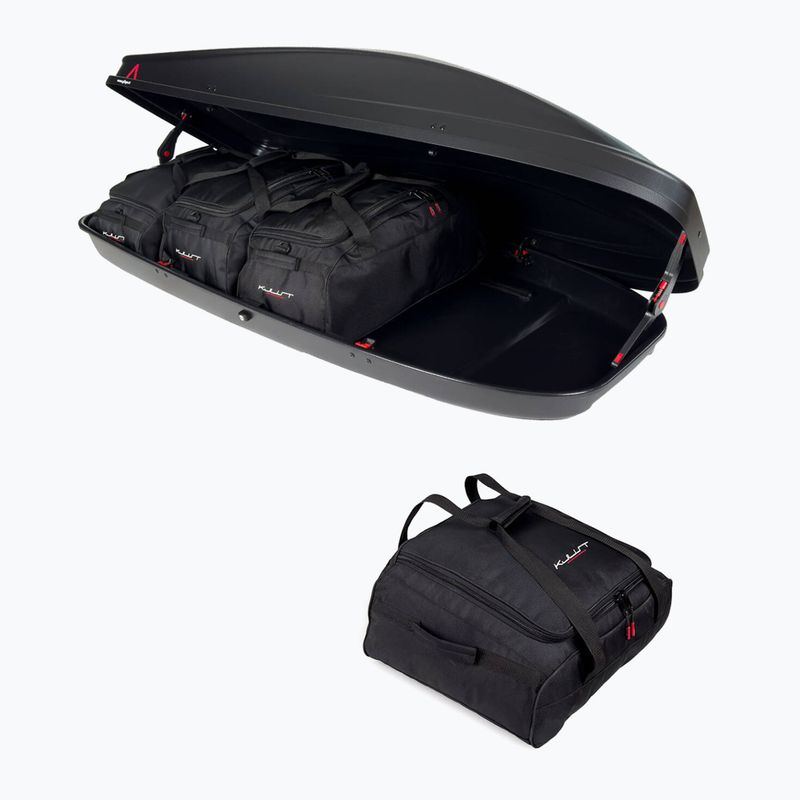 Комплект чанти за покривен автобокс KJUST G3 Spark 480, 4 броя, черен 3