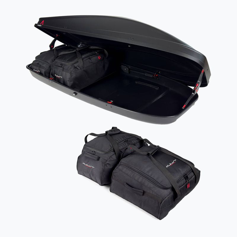 Комплект чанти за покривен автобокс KJUST G3 Spark 480, 4 броя, черен 4