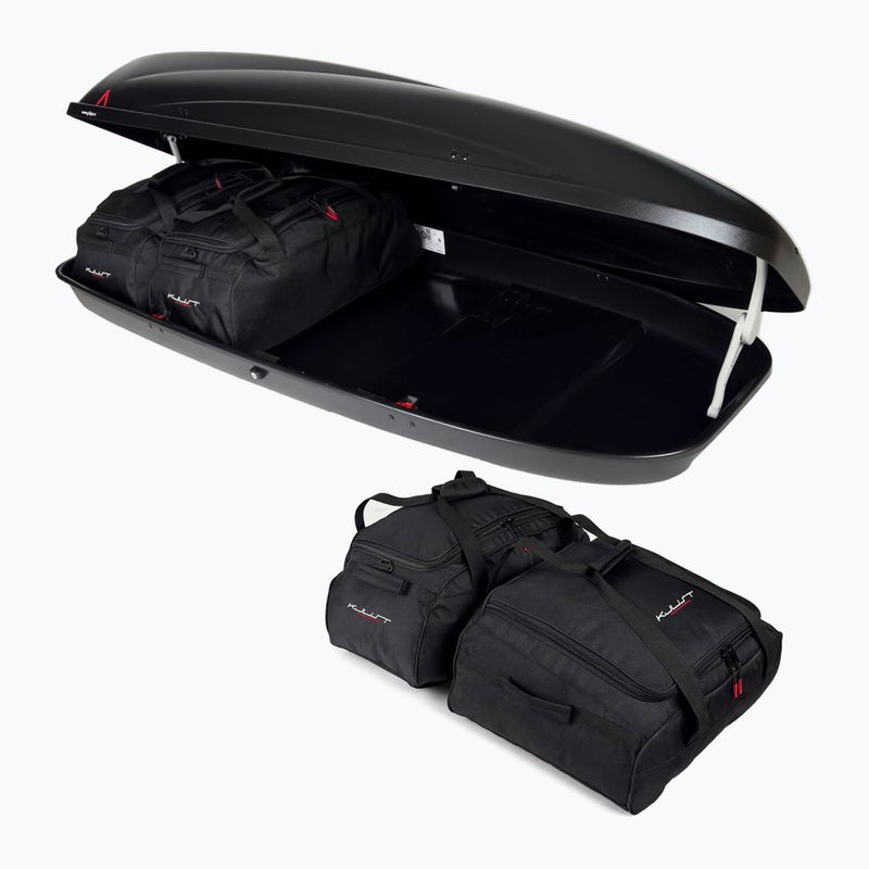Комплект чанти за покривен автобокс KJUST G3 Krono 480 4 бр. черни 4