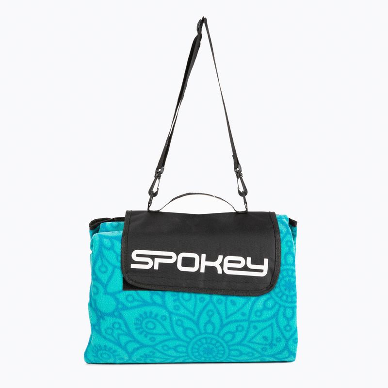 Spokey Одеяло за пикник Мандала синьо 926055 2