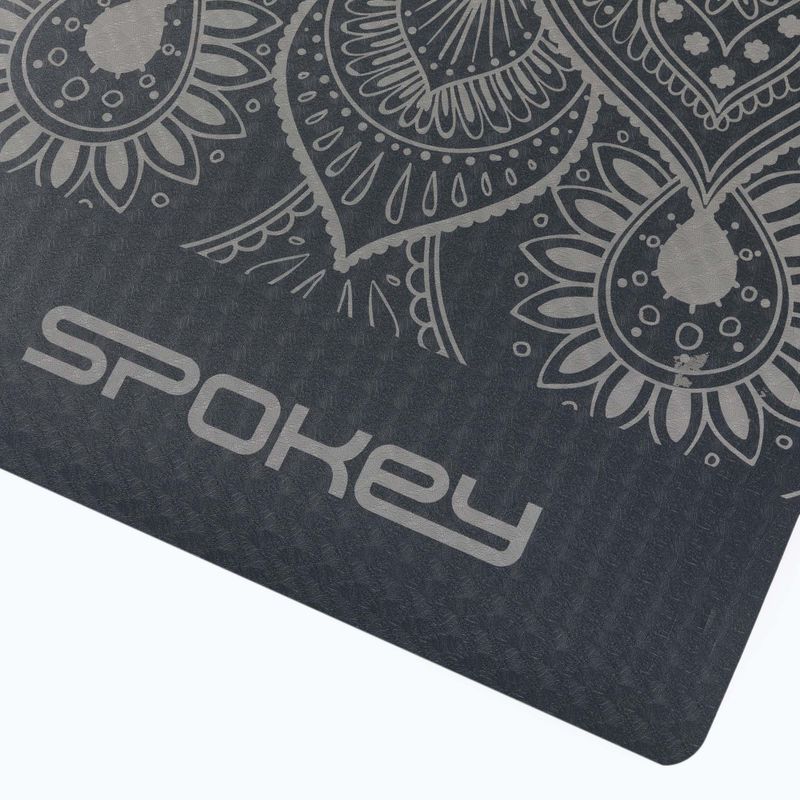 Килимче за йога Spokey Yoga Mandala 4 мм сиво 929857 3