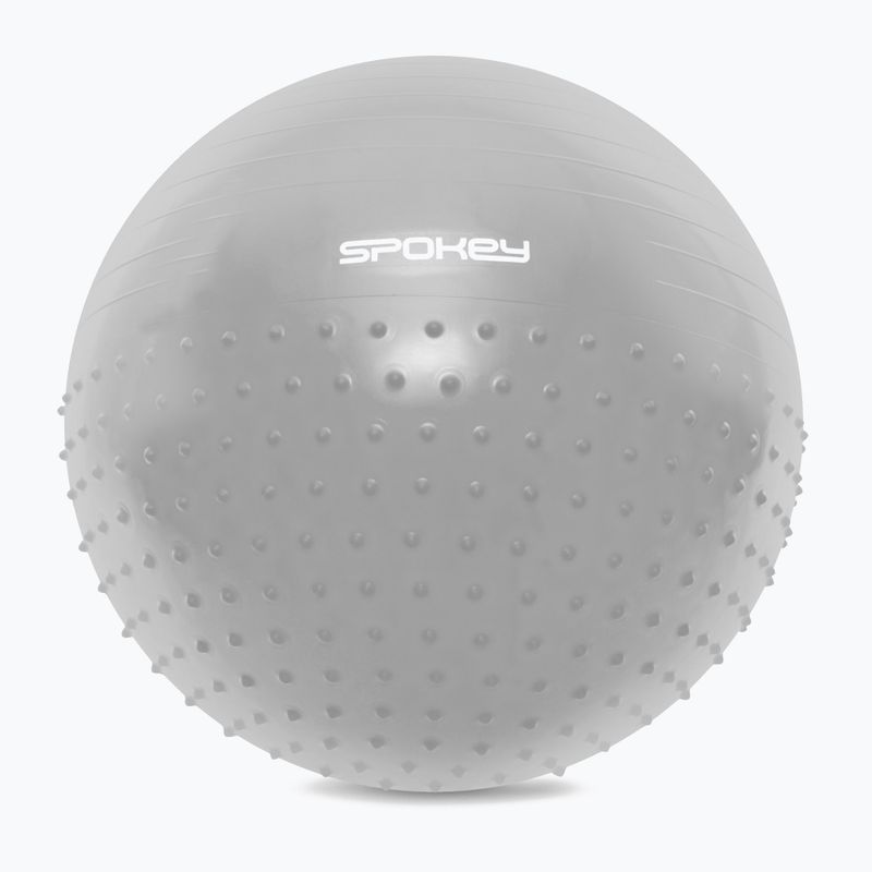 Гимнастическа топка Spokey Halffit сива 929872