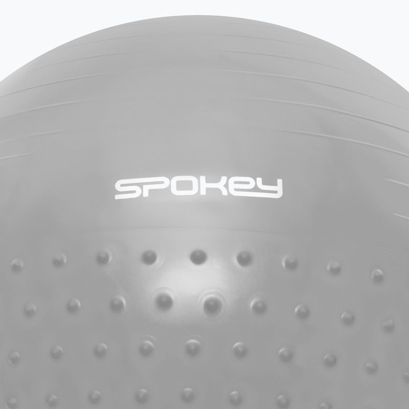 Гимнастическа топка Spokey Halffit сива 929872 2