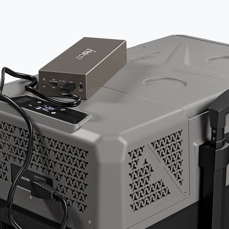 Туристически хладилник Yolco BX30 черно сив 14