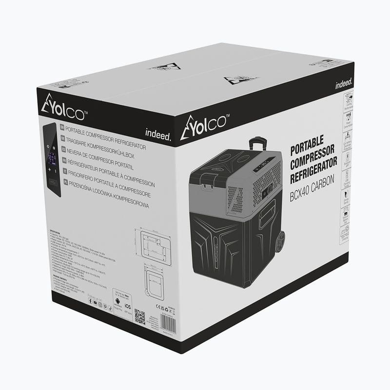 Туристически хладилник Yolco BX40 черно сив 20