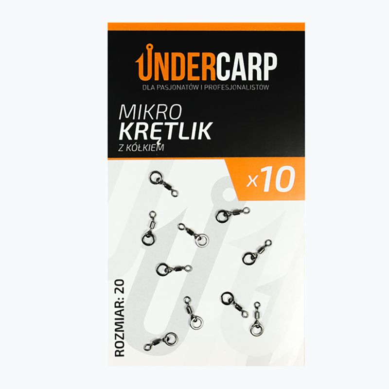 UNDERCARP Микро шарански вирбел с пръстен черен UC43