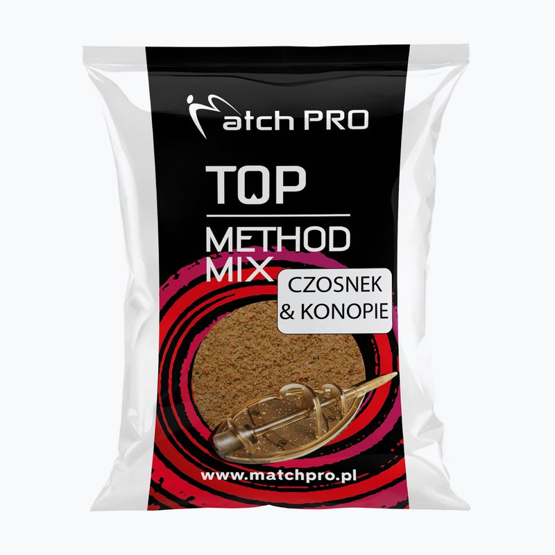 MatchPro Methodmix Чесън и коноп за риболов на дънна примамка 700 g 978310