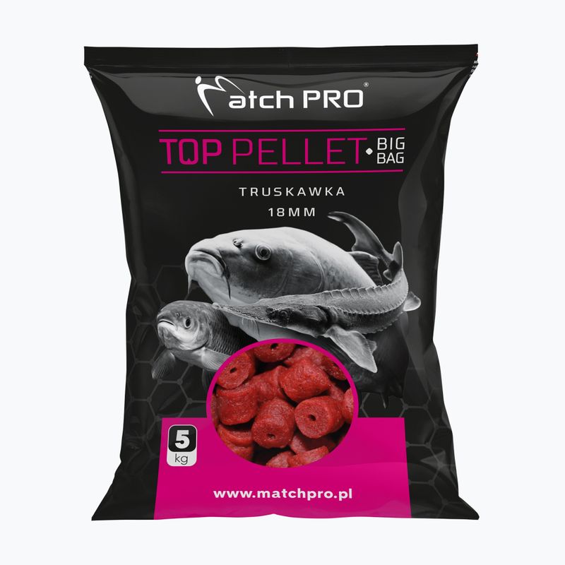 Шаранджийски пелети MatchPro Big Bag Strawberry 18mm 5 kg 977057