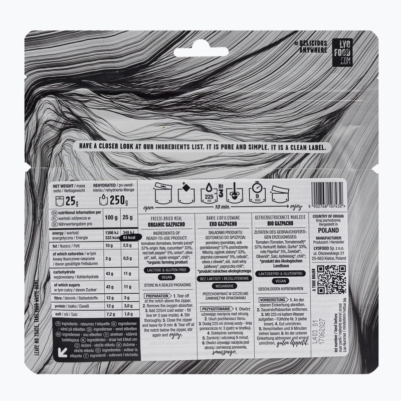 Лиофилизирани храни LYOFOOD EKO Gazpacho LF-7432 2