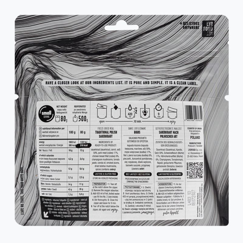 Лиофилизирана храна LYOFOOD Bigos LF-7630 2