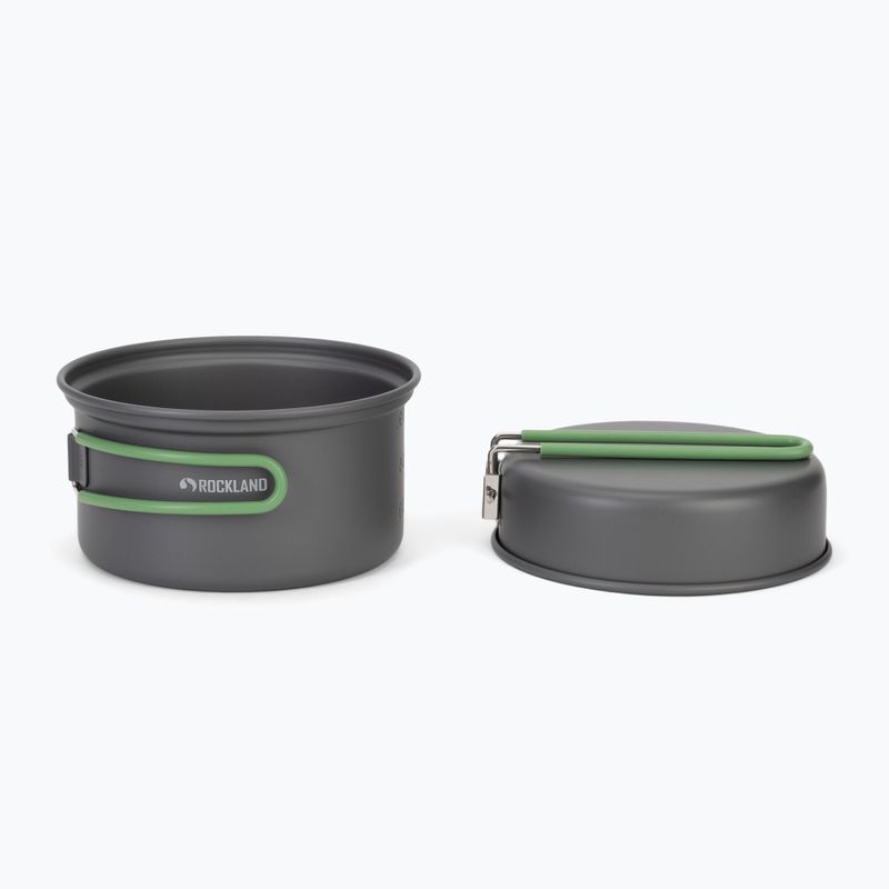 Туристически комплект съдове за готвене Rockland Travel Duo Anodized grey/green 2