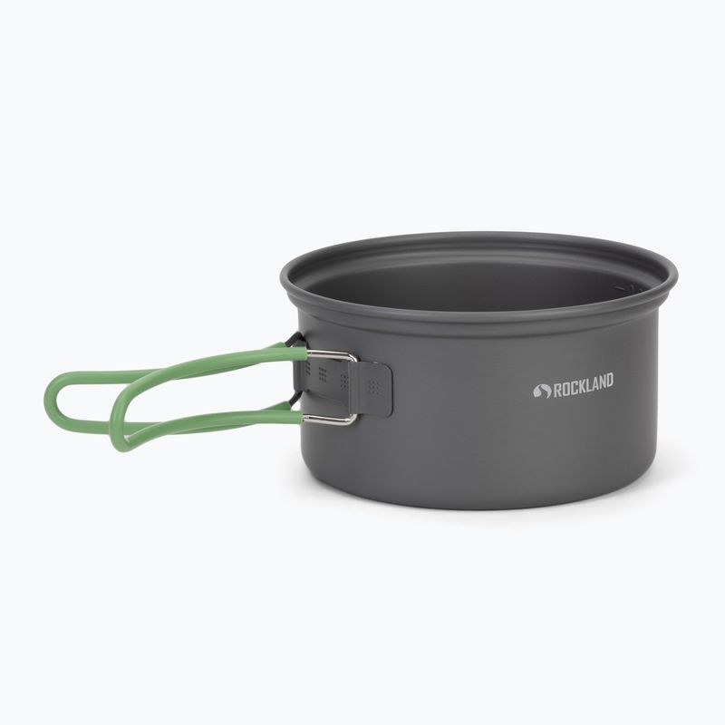 Туристически комплект съдове за готвене Rockland Travel Duo Anodized grey/green 3