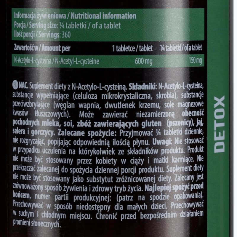 NAC Essence 600mg за възстановяване на черния дроб 90 таблетки ESS/002 2