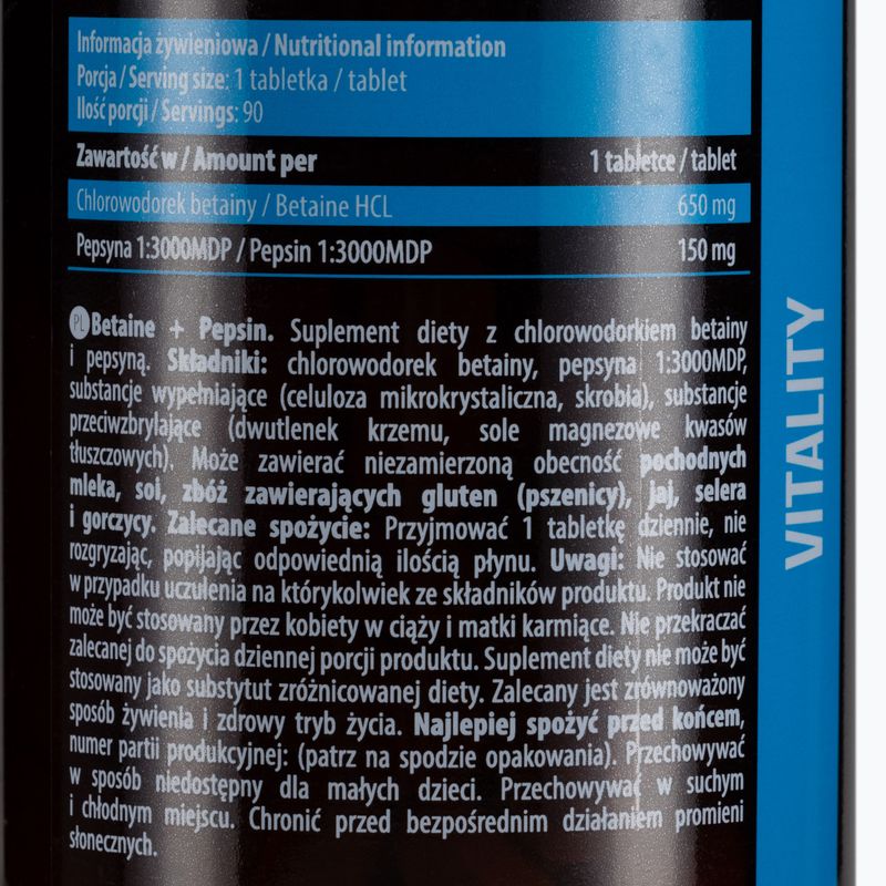 Betaine HCL Pepsin Essence здраве и фитнес 90 таблетки ESS/050 2