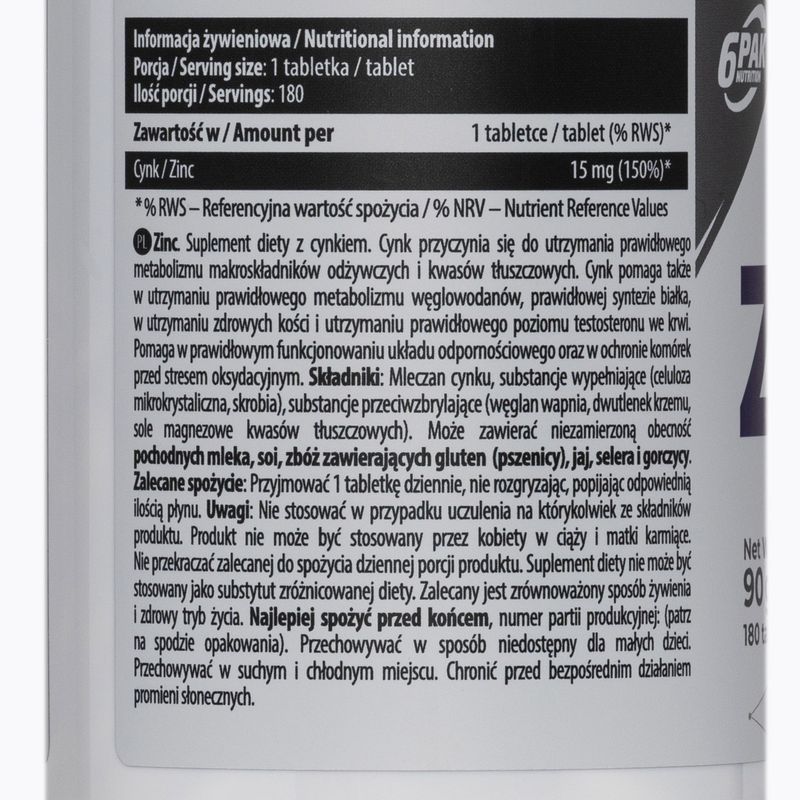 EL Zinc 6PAK cynk 180 tabletek PAK/088 2