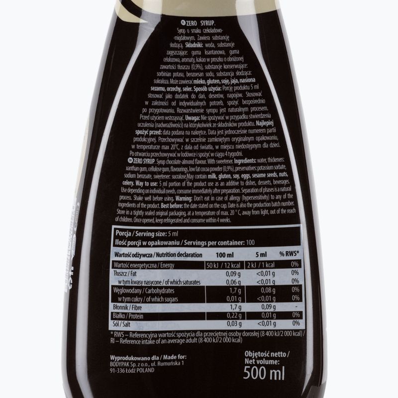 6PAK Сироп ZERO 500ml шоколадово-бадемов сос PAK/130 2