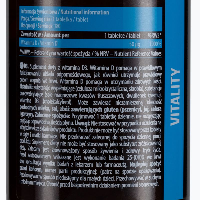 D3 2000IU Essence витамин D3 180 таблетки ESS/069 2