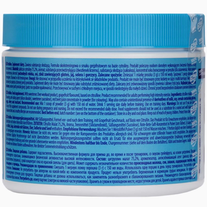 Cytrulina 6PAK Citrulline 200g grejpfrut PAK/113#GREJP 2