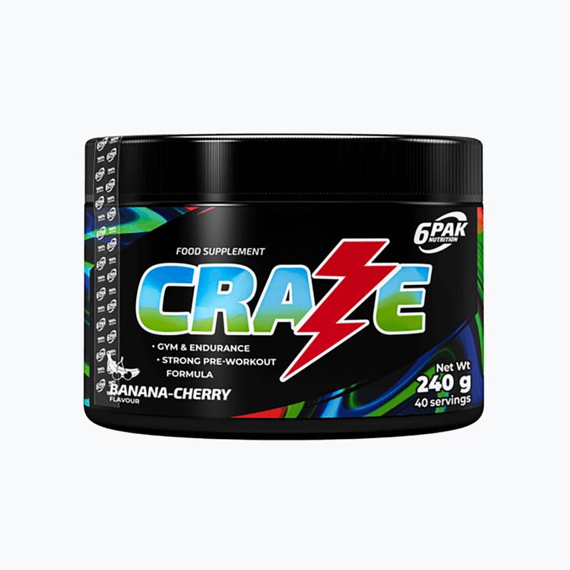 Предтренировъчен продукт 6PAK Craze 240g банан-череша PAK/247