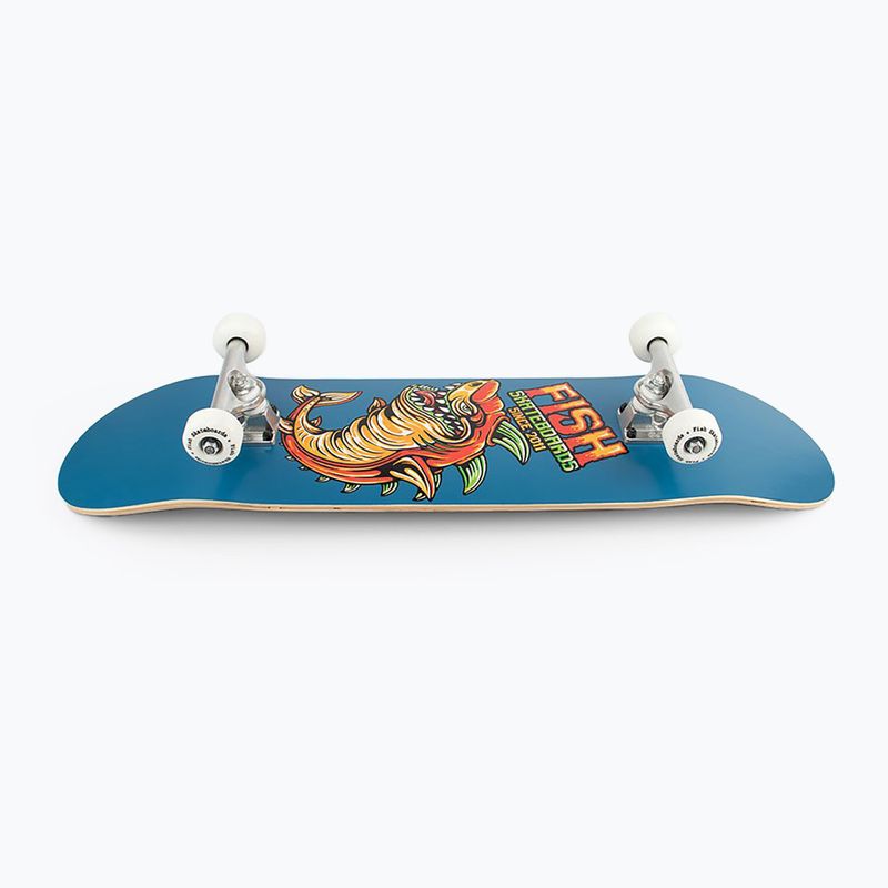 Fish Skateboards Zack Класически скейтборд за начинаещи 8.0' син SKATE-ZAC-SIL-WHI 11