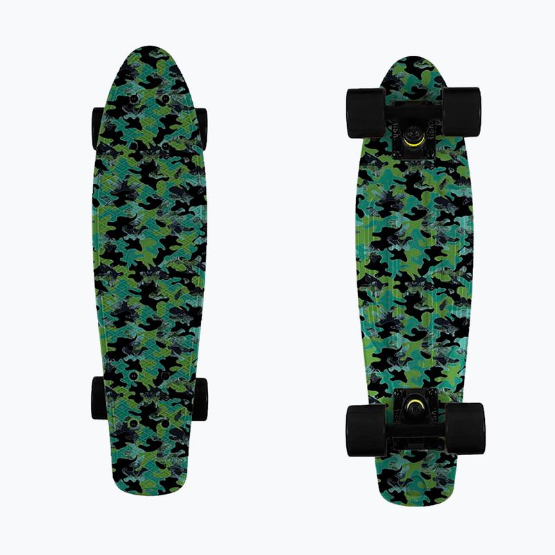 Fish Skateboards Print Camo green FS-FB-CAM-BLA-BLA скейтборд 8