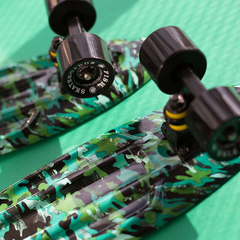 Fish Skateboards Print Camo green FS-FB-CAM-BLA-BLA скейтборд 10