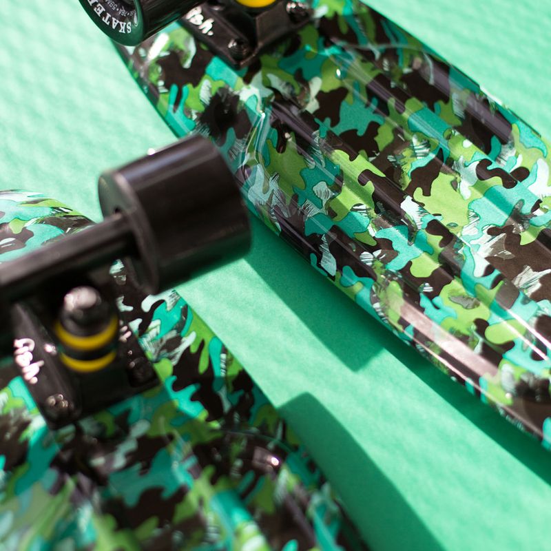 Fish Skateboards Print Camo green FS-FB-CAM-BLA-BLA скейтборд 11