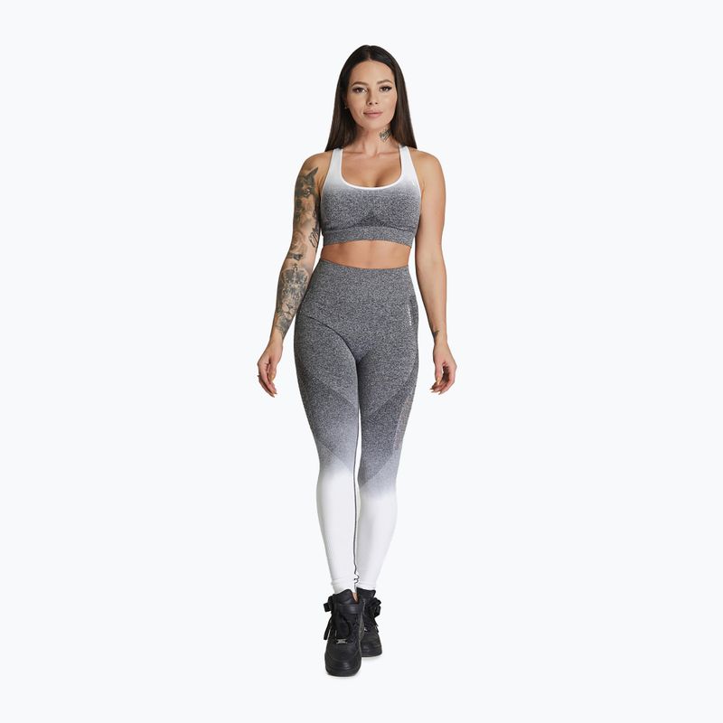Carpatree Phase Безшевен сив=бял фитнес сутиен CP-PSB-GW 2