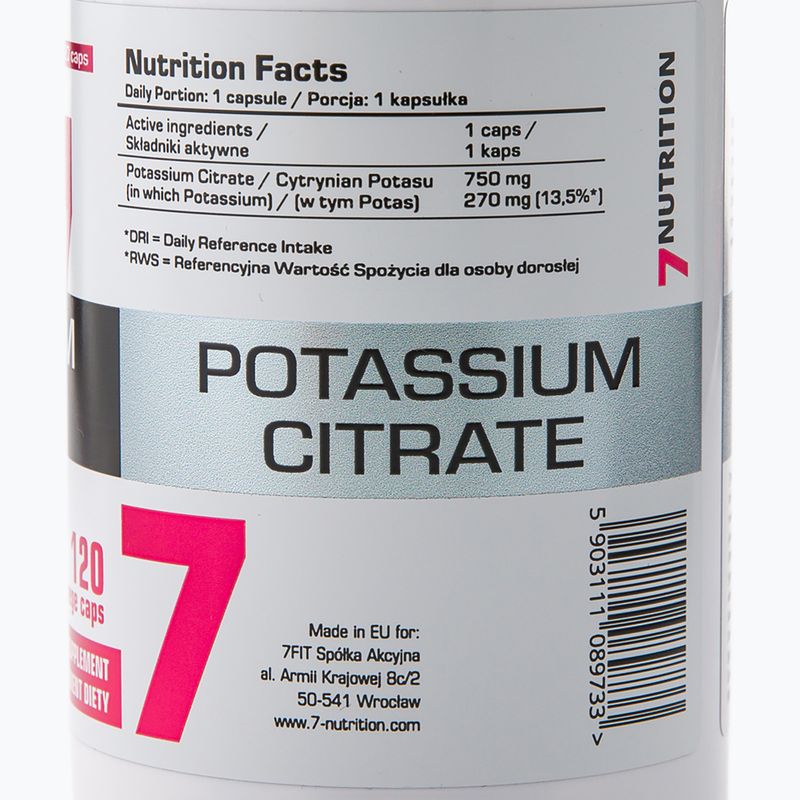 Калий 7Nutrition potas 120 капсули 7Nu000425 3
