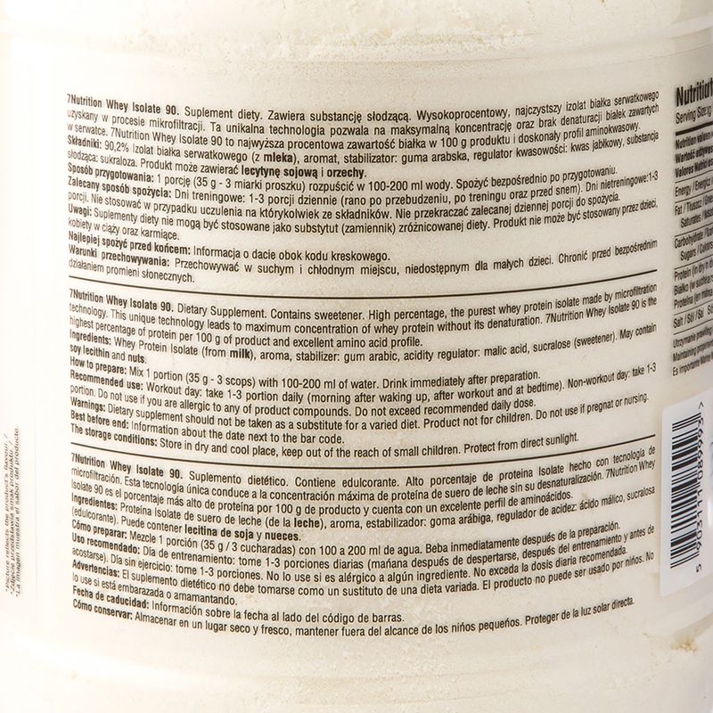 Суроватъчен изолат 7Nutrition 90 таблетки 7Nu000191