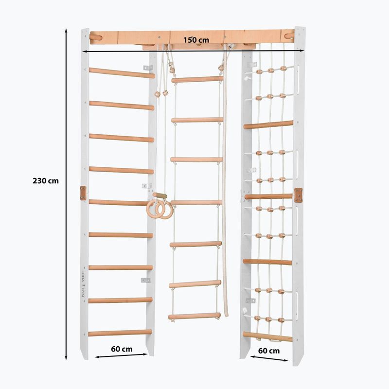 Гимнастическа стълба Rinagym SPR Corner white 2