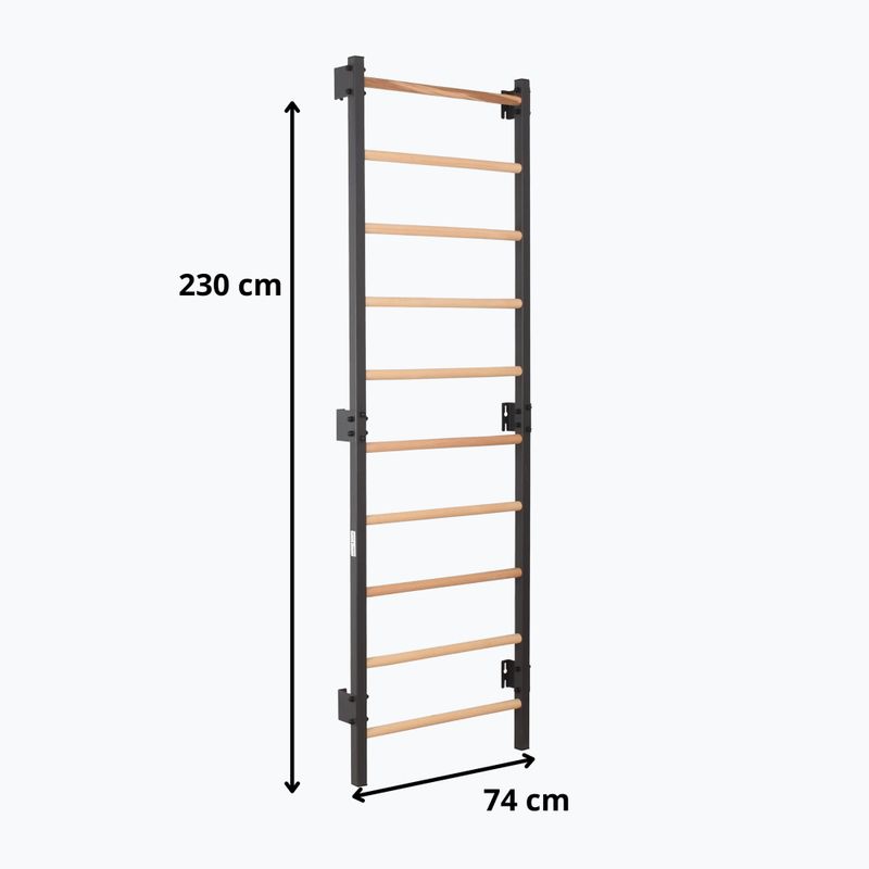 Гимнастическа стълба RINAGYM Steel 1 graphit 9