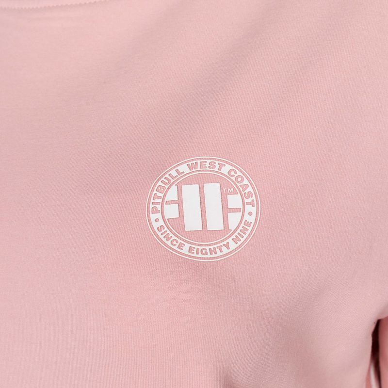 Дамски суитшърт Pitbull West Coast Crewneck F.Terry „Small Logo” powder pink 3