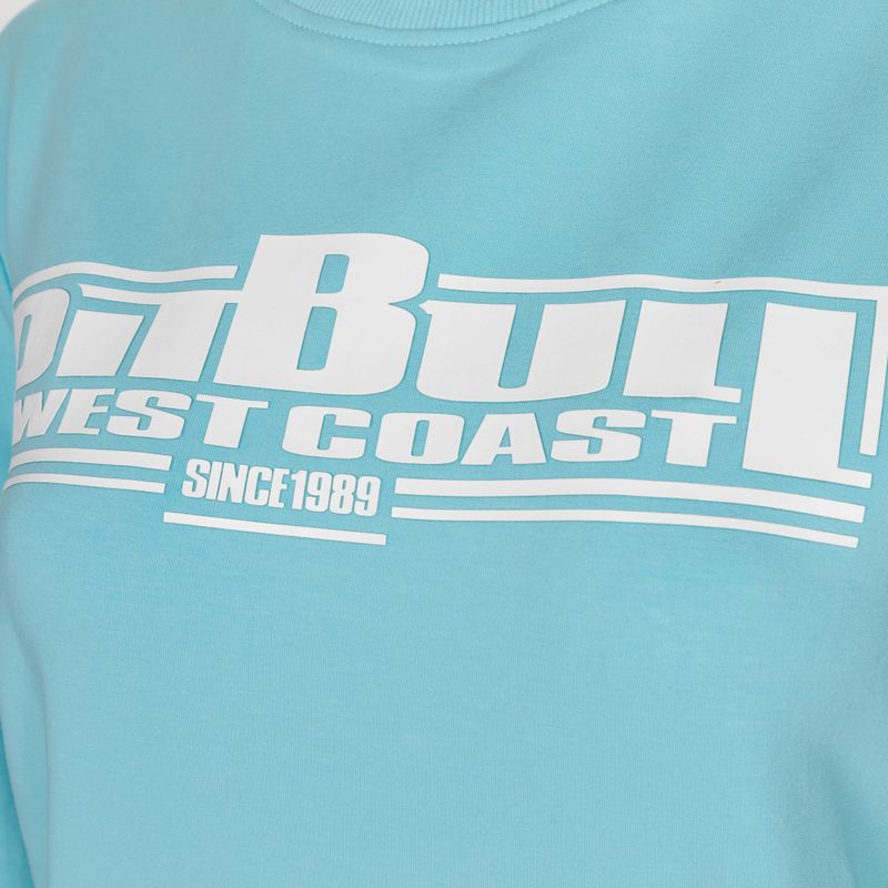 Дамски суитшърт Pitbull West Coast Crewneck F.Terry „Boxing" turquise 3