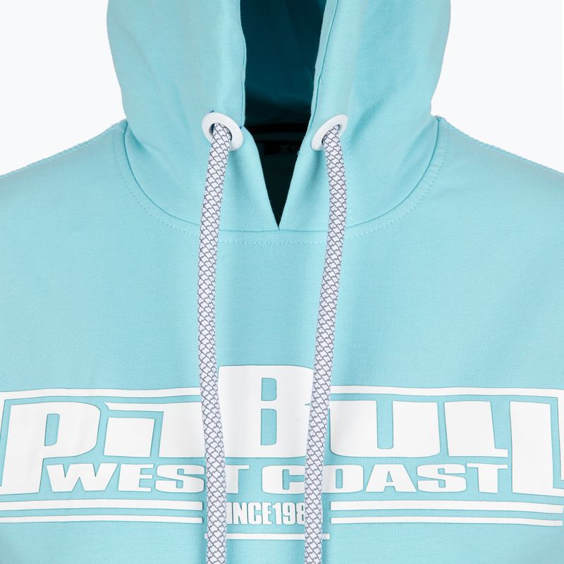 Дамски суитшърт Pitbull West Coast Hooded F.Terry „Boxing” turquise 3